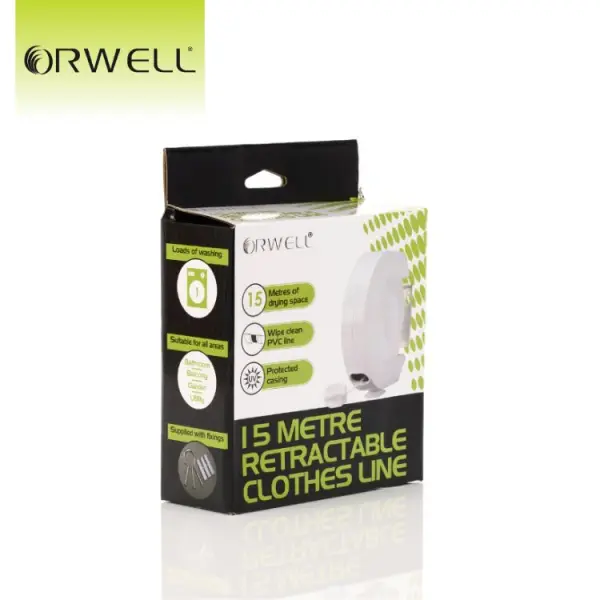 Orwell Single Line Retractable Clothes Line 15m