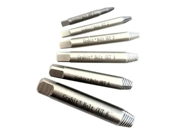 BOA Kit da 6 Pezzi per Rimozione Bulloni Danneggiati, Acciaio Utensile M3