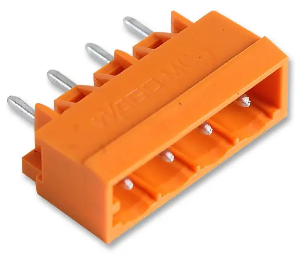 WAGO 4 Pin THT PCB Header, Pitch 5.08mm, 12A