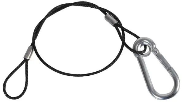 Lien de sécurité PULSE, Acier noir, 2mm x 350mm