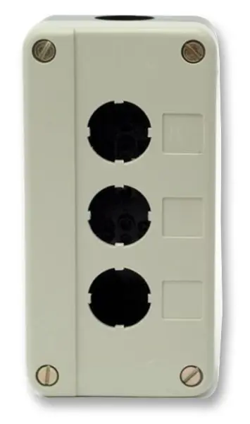 Station de contrôle métallique RAAS à deux trous, Gris 134x68x51mm, IP65