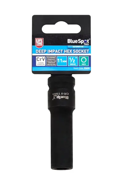 Blue Spot Tools - Soket Heksagon Dalam Kesan 11mm, Satah Pacu 1/2”