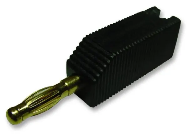 PRO SIGNAL 4mm Stackable Plug, Black, 2 Pack