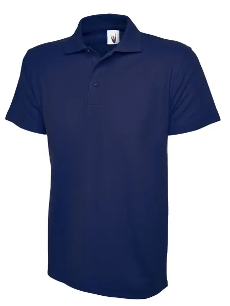 Polo sport unisexe actif Uneek - 50% polyester/50% coton - Bleu marine français