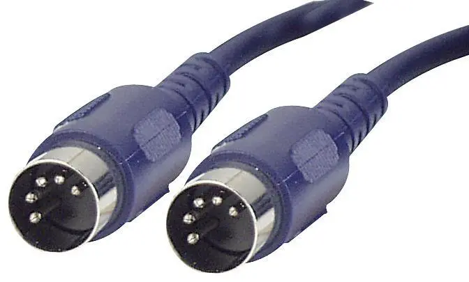 DAP Audio 5-Pin DIN Male-to-Male Cable, 180°, 3m Blue