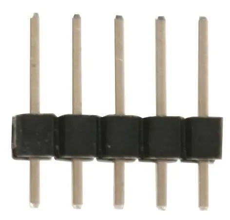 HARWIN 0.1″ Pin Header, 5-Way, Tin-Plated, 10 Pack