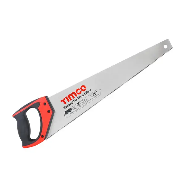 Timco 20'' Second Fix Wood Saw, Carbon Steel, 11 TPI