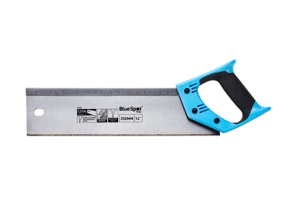 Blue Spot Tools Sega a Tenone Puntinata 350mm (14”) con Manico Ergonomico