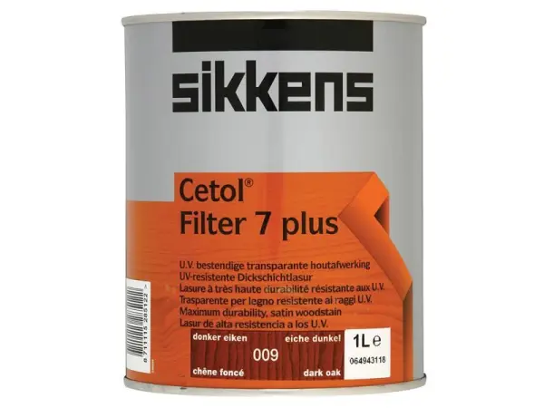 Sikkens Cetol Filter 7 Plus 半透明木器染色漆 深橡木色 1公升