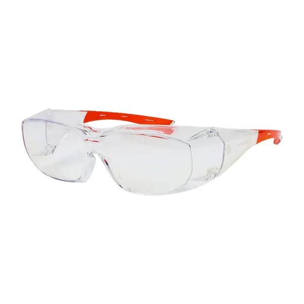 Timco Slimfit Overspecs Safety Glasses - Clear Lens, One Size