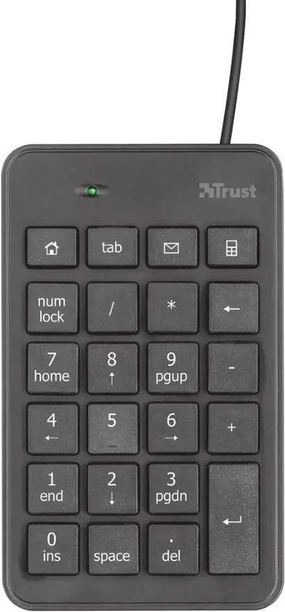 TRUST Xalas USB Numeric Keypad, Black