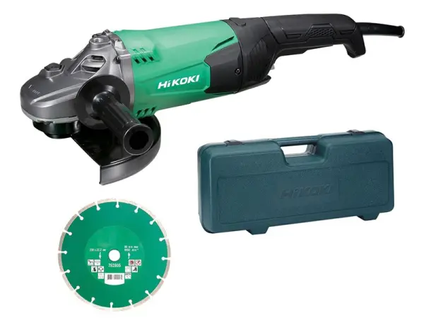HiKOKI G23STCD/J1 Hoekslijper 2000W met Diamantschijf en Koffer, 230mm