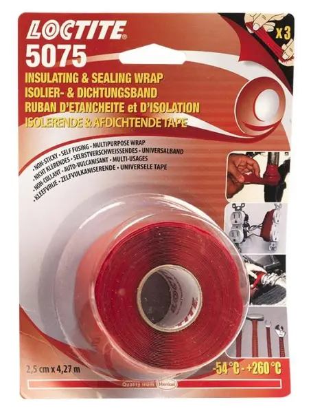 Loctite 5075 Insulation & Sealing Wrap Tape Red, 25mm x 4.27m