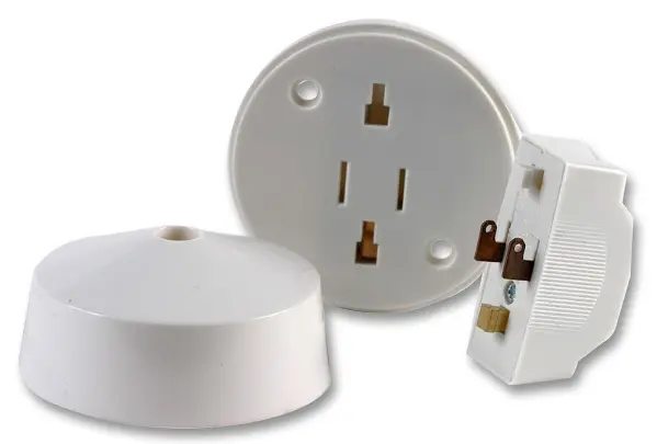 RPP Roseta de Techo Clip-In, 6A, Montaje en Superficie