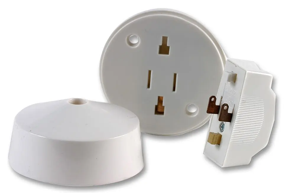 RPP Roseta de Techo Clip-In, 6A, Montaje en Superficie