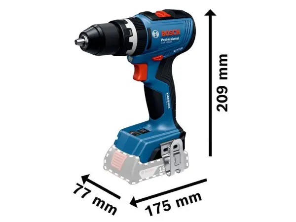 Bosch GSB 18V-65 Professional Combi Drill 18V Bare Unit