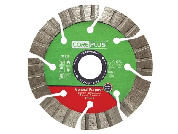 CorePlus GP115 Turbo Diamond Blade, 115mm