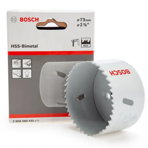 Bosch Sierra de Agujero Bi-Metal HSS, 73mm, 38mm de Profundidad