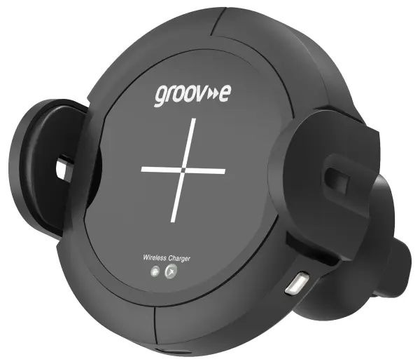 GROOV-E Wireless Charging Car Holder with Auto-Grip, 10W