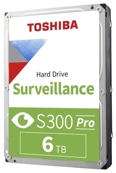 Toshiba S300 Pro Surveillance 3.5 SATA Hard Drive, 6TB
