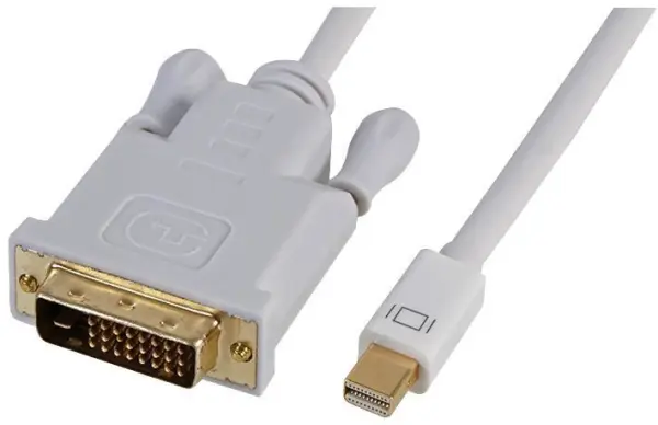 PRO SIGNAL Καλώδιο Mini DisplayPort σε DVI-D, 0.5m, Λευκό