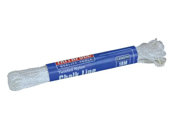Faithfull Twisted Nylon Chalk Line, 18m (Pack of 12)