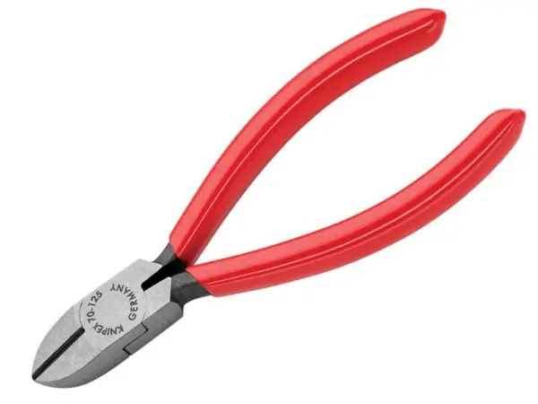 Knipex 70 01 125 Diagonal Cutters with Plastic Grip, 125mm