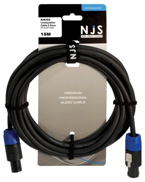 NEW JERSEY SOUND CORP - 4 Pole Speakon Plug to 4 Pole Speakon Plug Loudspeaker - 15m
