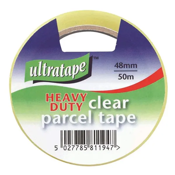 Ultratape Heavy Duty Clear Parcel Tape 48mm x 50m