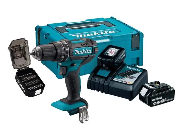 Makita DHP482JX14 Trapano Avvitatore LXT 18V con 2 Batterie 5.0Ah