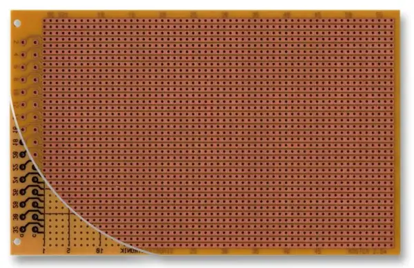 ROTH ELEKTRONIK Eurocard PCB, FR2, Stripes, 2.54mm