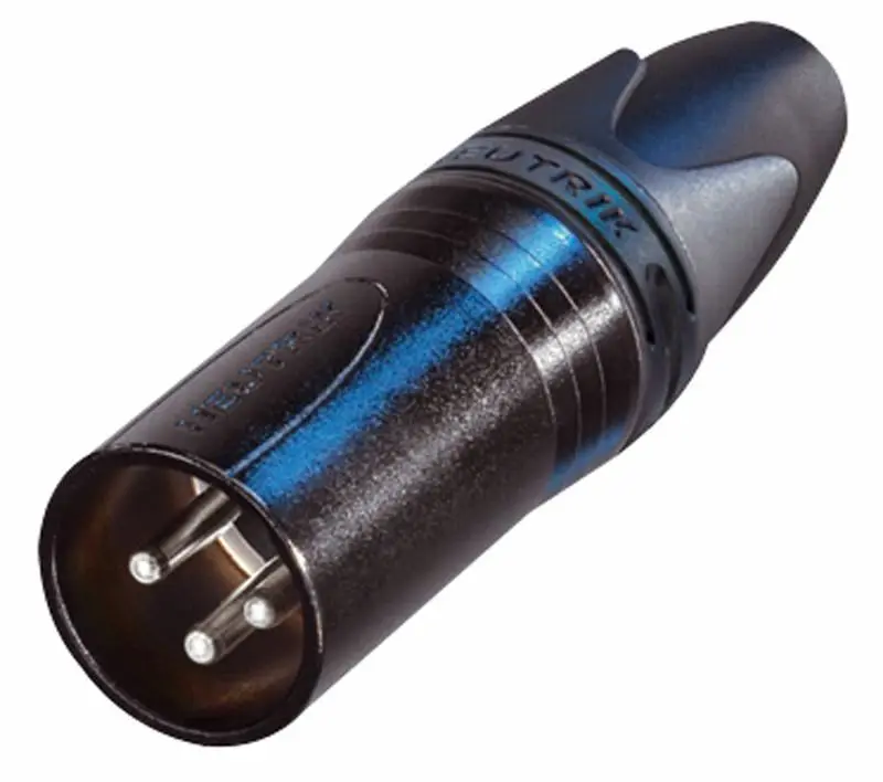 NEUTRIK NC3MXX-BAG Connettore XLR Maschio, Nero, 3 Poli