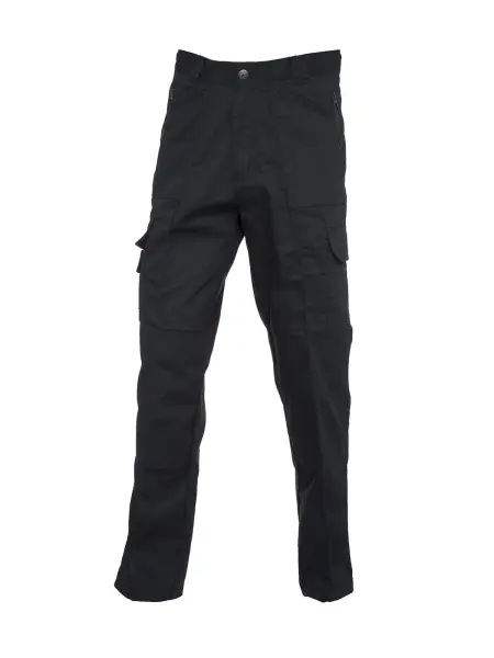 Uneek Unisex Action Trousers, 245 GSM, Μαύρο, Μέγεθος 52