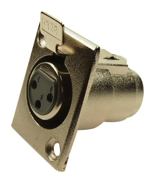 CLIFF FC6100 3-Pols XLR Paneelmontage Contactdoos met Vergrendeling