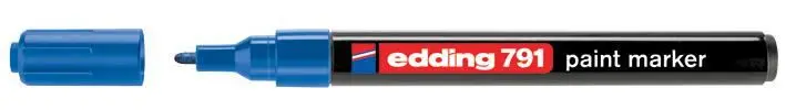 edding 791 Μαρκαδόρος Χρωμάτων με Λεπτή Γραφίδα - Μπλε