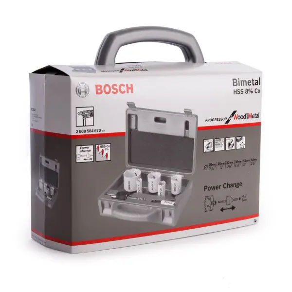 Bosch 2608584670 HSS-Bimetal Progressor 開孔器套裝 (9件裝)