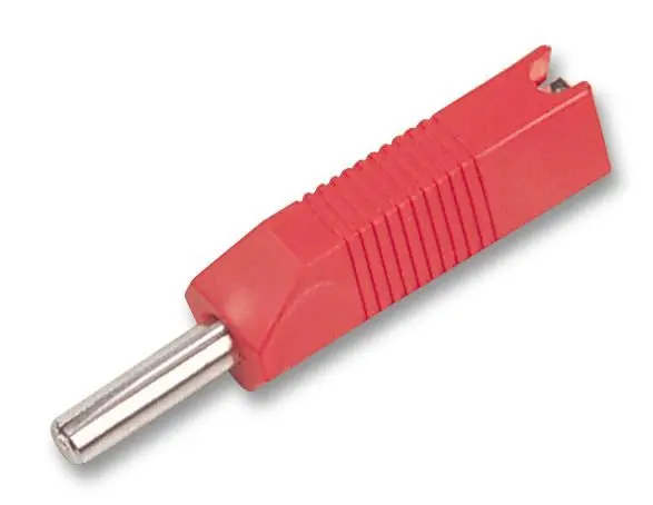 DELTRON ENCLOSURES Spina Impilabile da 4mm, Rossa, 10A