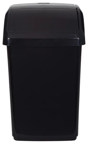 Whitefurze 10 Litre Swing Top Bin - Black