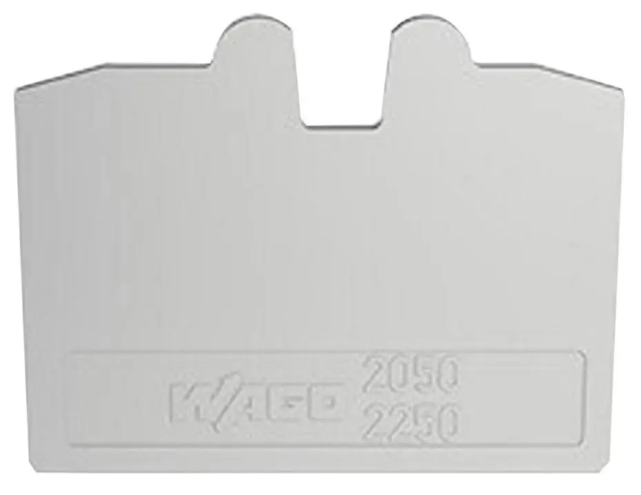 WAGO 2050 Series 1.1mm End & Intermediate Plate, Grey