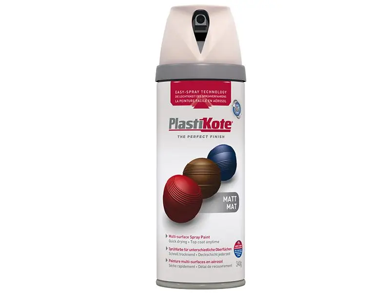 PlastiKote Spray Mate Antiguo Blanco - Pintura en Spray 400ml