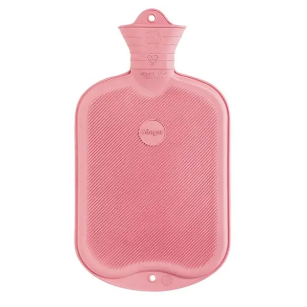 Sanger Ribbed Hot Water Bottle Pink 2 Litre