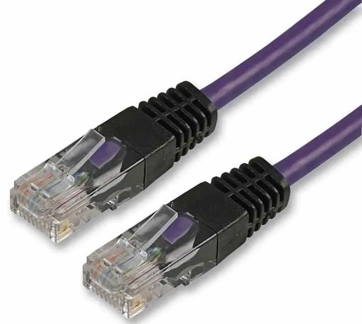 PRO SIGNAL - Kabel Saling Silang Cat5e Violet 0.5m