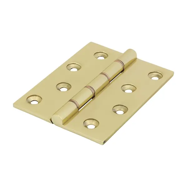Timco Double Phosphor Bronze Hinges, Brass, 102 x 75mm (Pack of 2)
