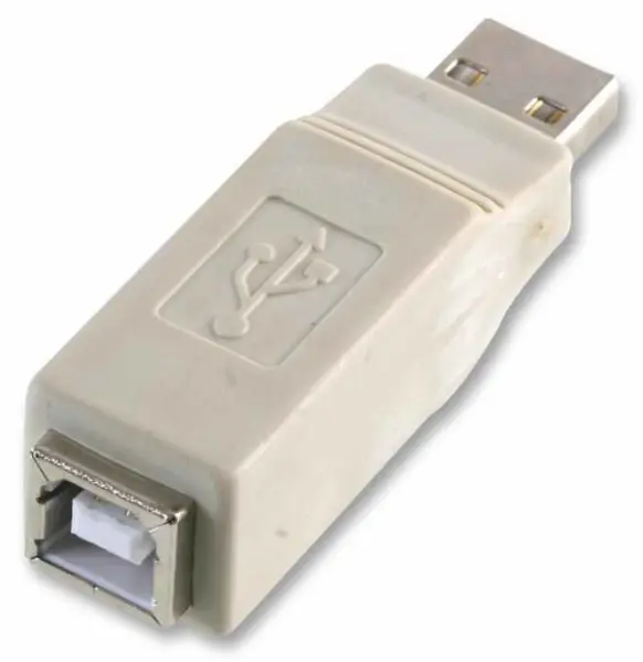 PRO POWER USB 2.0 A to B 소켓 어댑터, 라이트 그레이