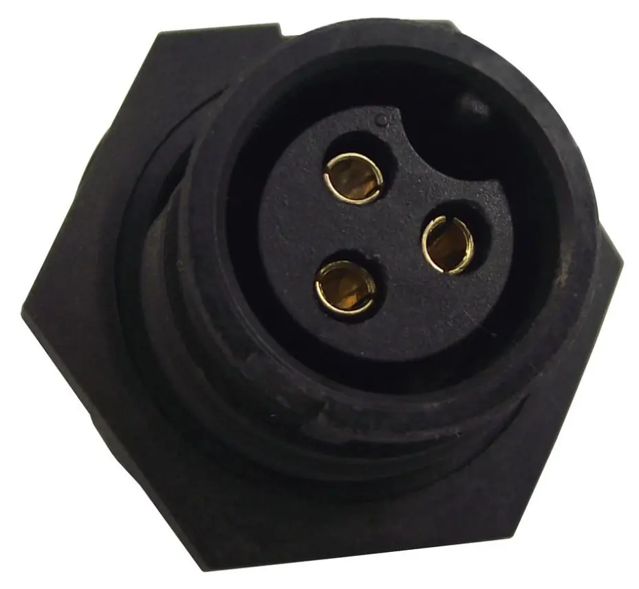 MULTICOMP Panel Socket, 3-Way, 10A, IP67