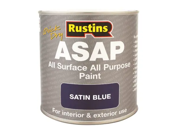 Rustins ASAP Vernice a Rapida Asciugatura - Blu, 500ml