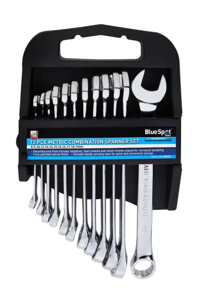 Blue Spot Tools - Set Spanar Gabungan Metrik 12 Keping 8-19mm