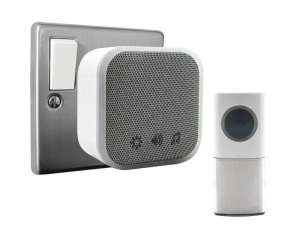 Uni-Com Plug-in Ανακοινωτής Θύρας, Λευκός, Ασύρματος & Πολύχρηστος