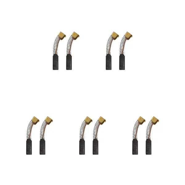 5 Sets of Carbon Brushes for Rupes LE7 Mini Sander (6x6x17/15.4mm)