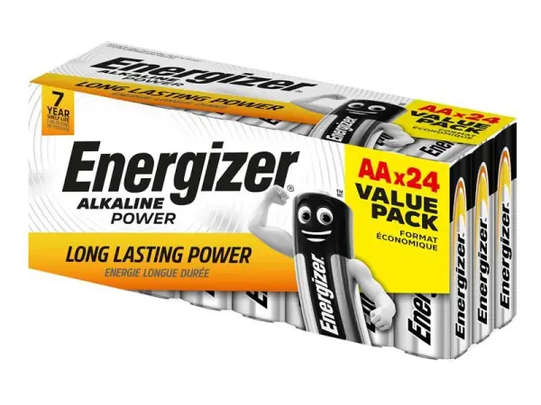 Energizer® AA Alkalické Baterie, Balení 24 ks